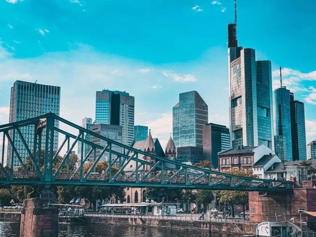 Frankfurt city backdrop